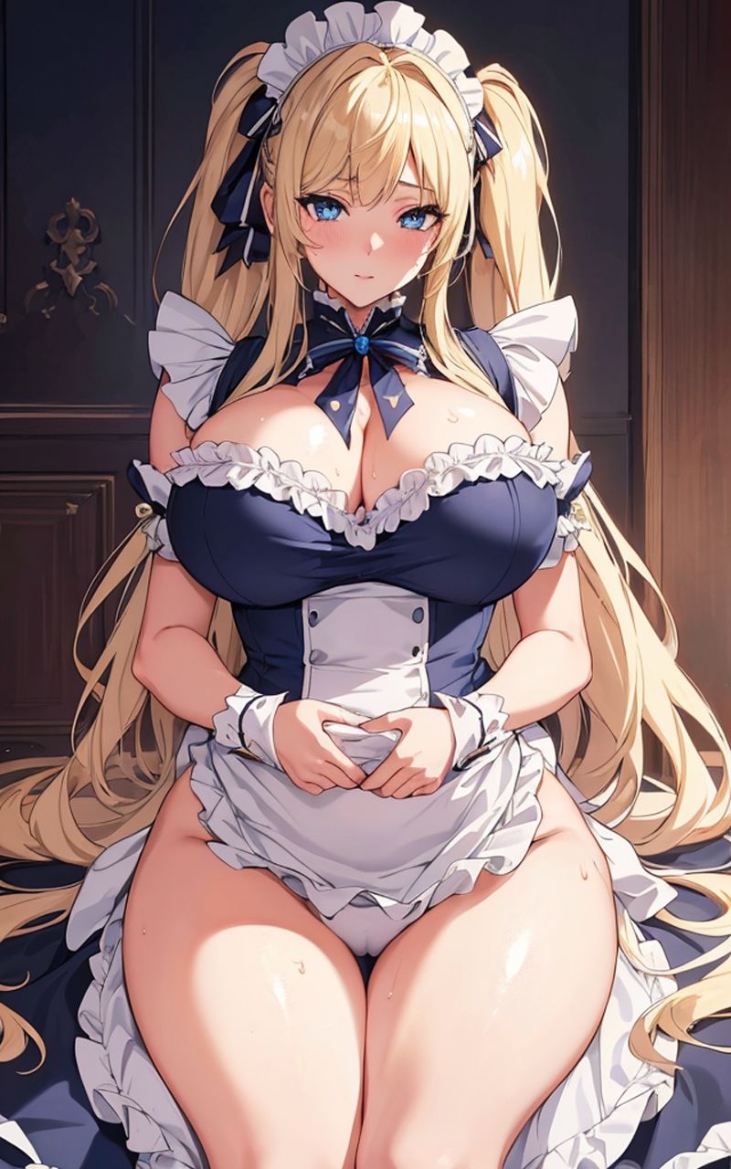 美少女 金髪ツインテメイド