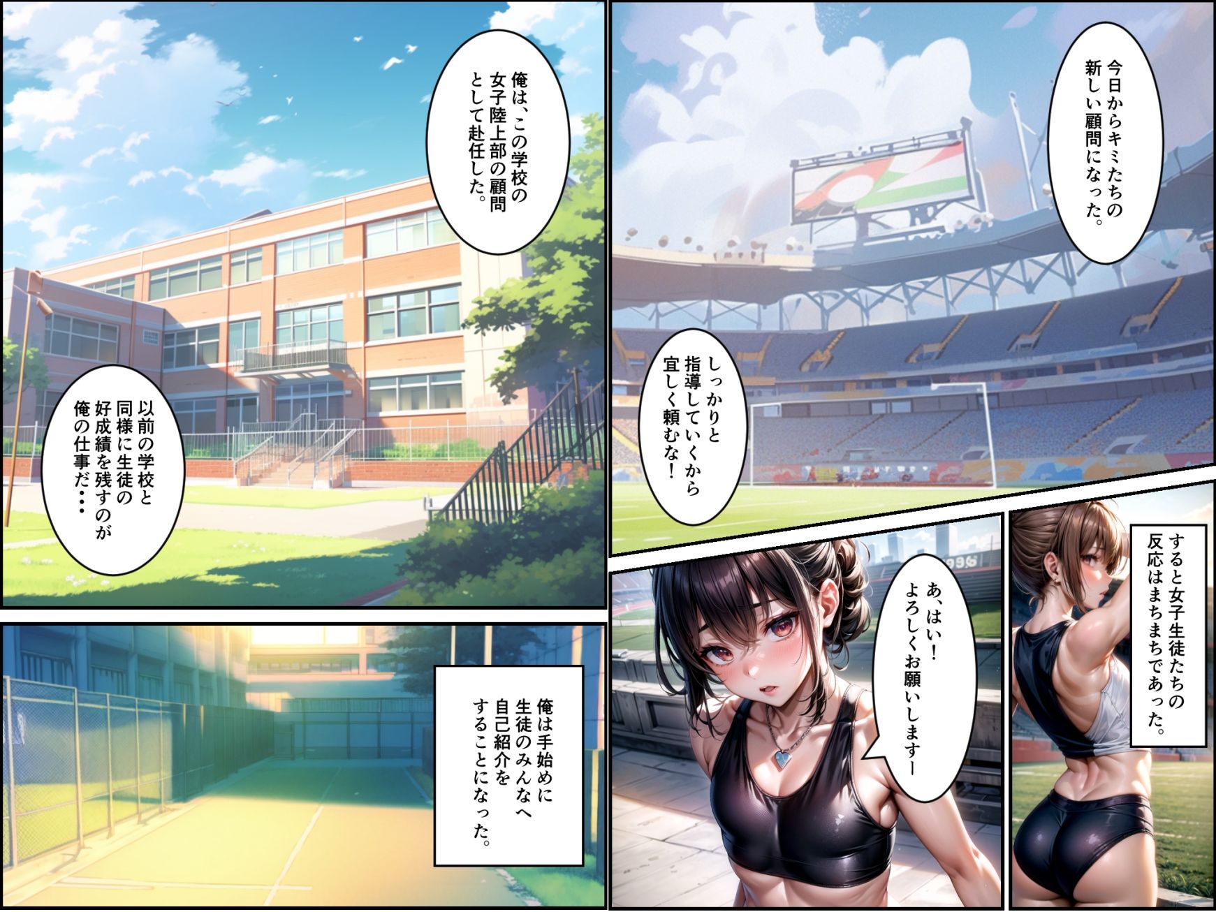 陸上部とハーレム学園生活〜先生と過ごした1年間〜