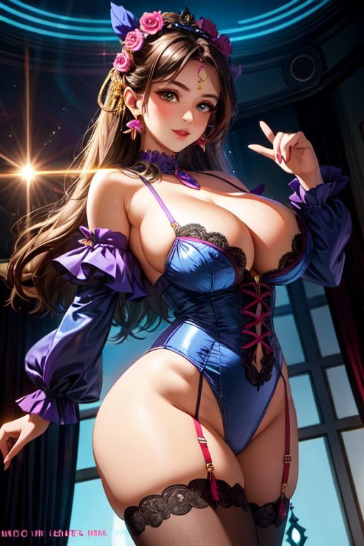 爆乳AIガーターベルトイラスト集1