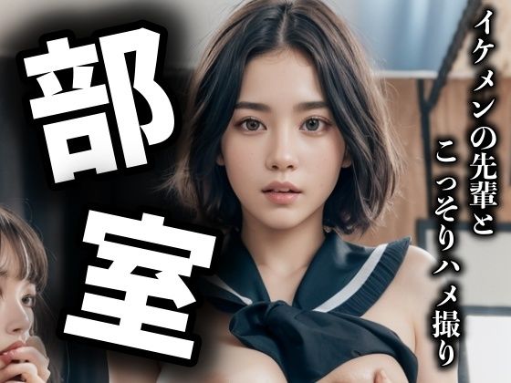 【中出し】部室で？？校生が先輩に生SEXの瞬間！デカチン挿入