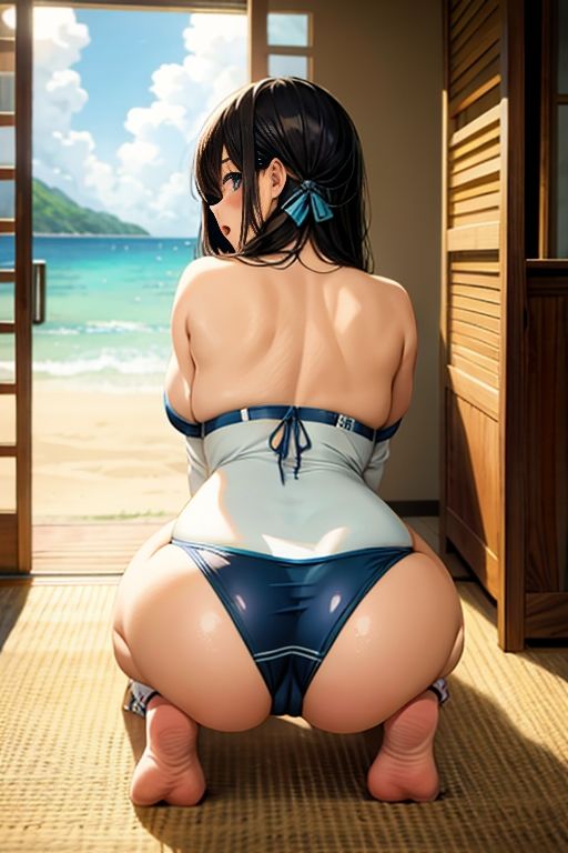 大好きなあの子のお尻〜夏の海でこっそり...〜