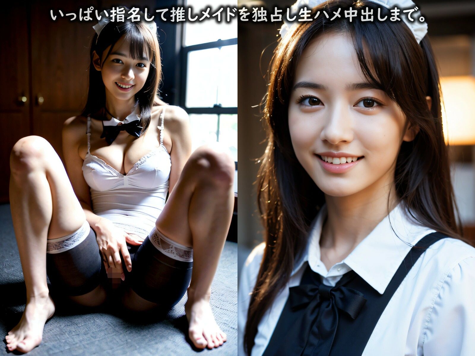 高級メイド喫茶で秘密のVIP待遇…推しメイド中出し天国！【280枚】