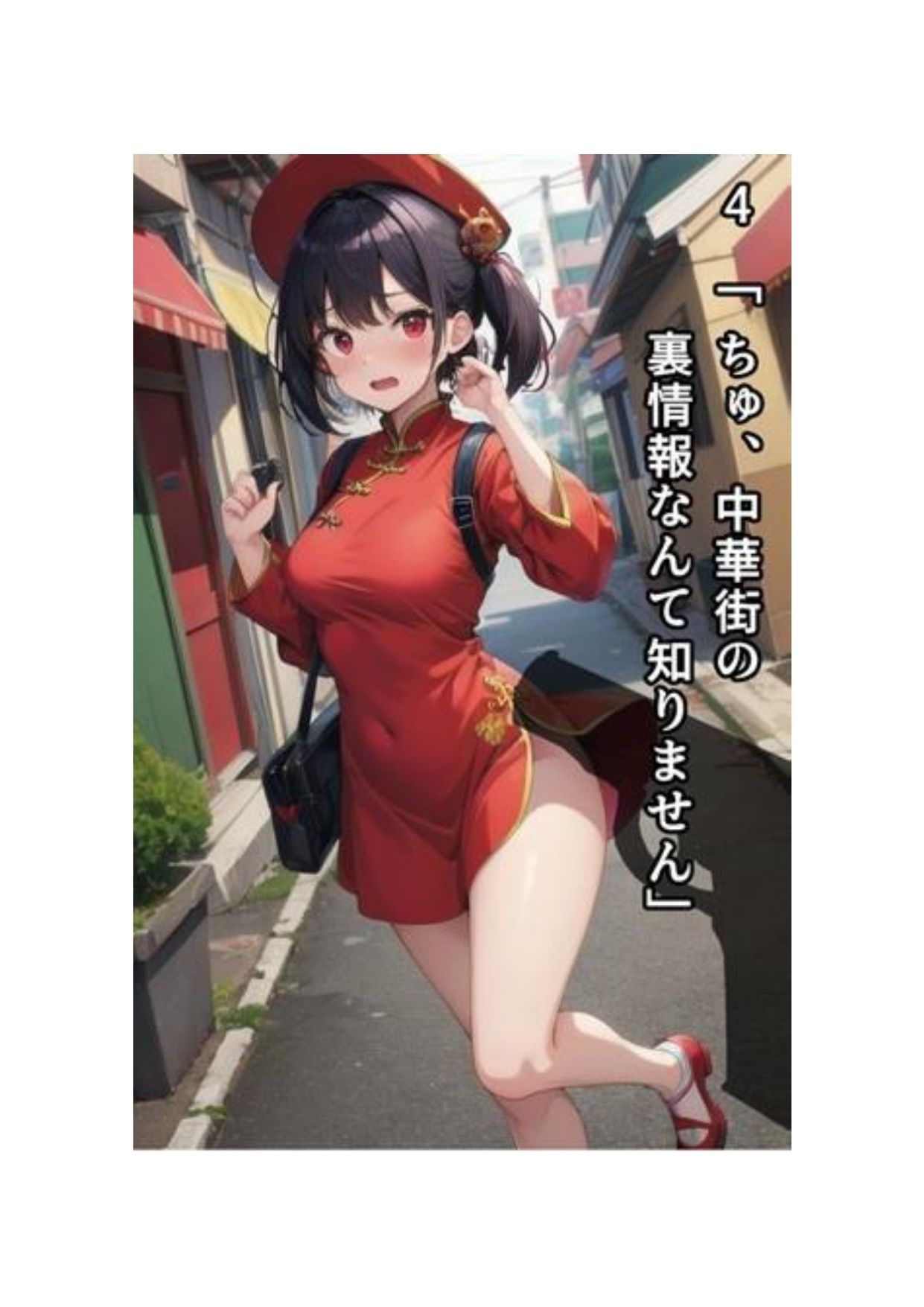 イラスト＋ショートストーリーの世界 その2 「チャイナ服を着たばっかりに……」