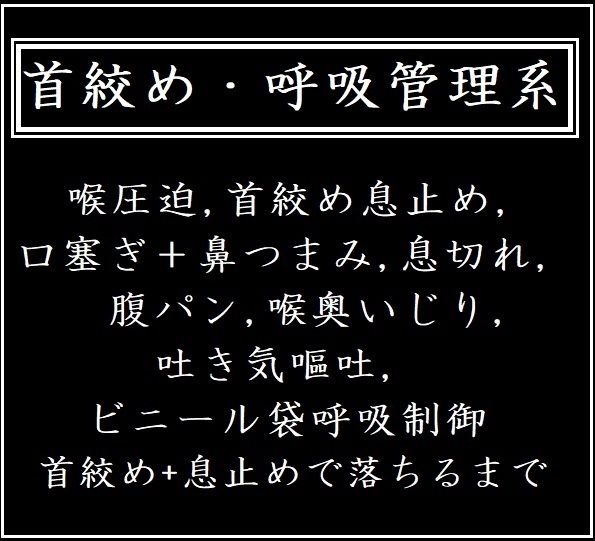 首絞め・呼吸管理系＜ショートボイス集＞