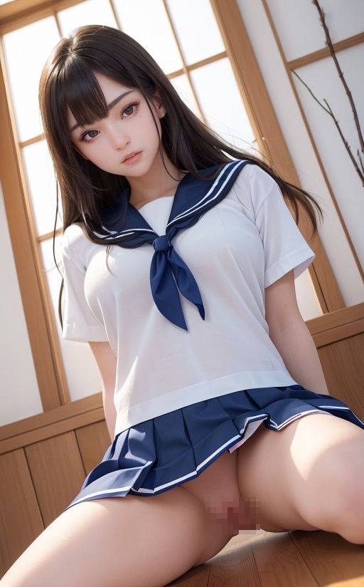 セーラー服で誘う女子校生の撮影現場