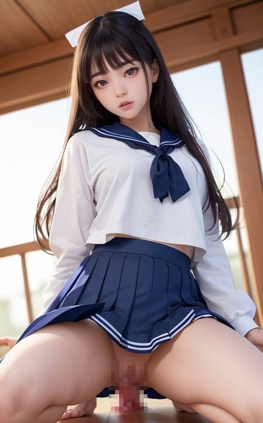 セーラー服で誘う女子校生の撮影現場