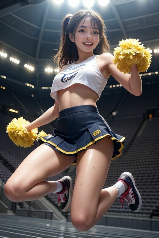 チアリーダー美女 1チラエロ有