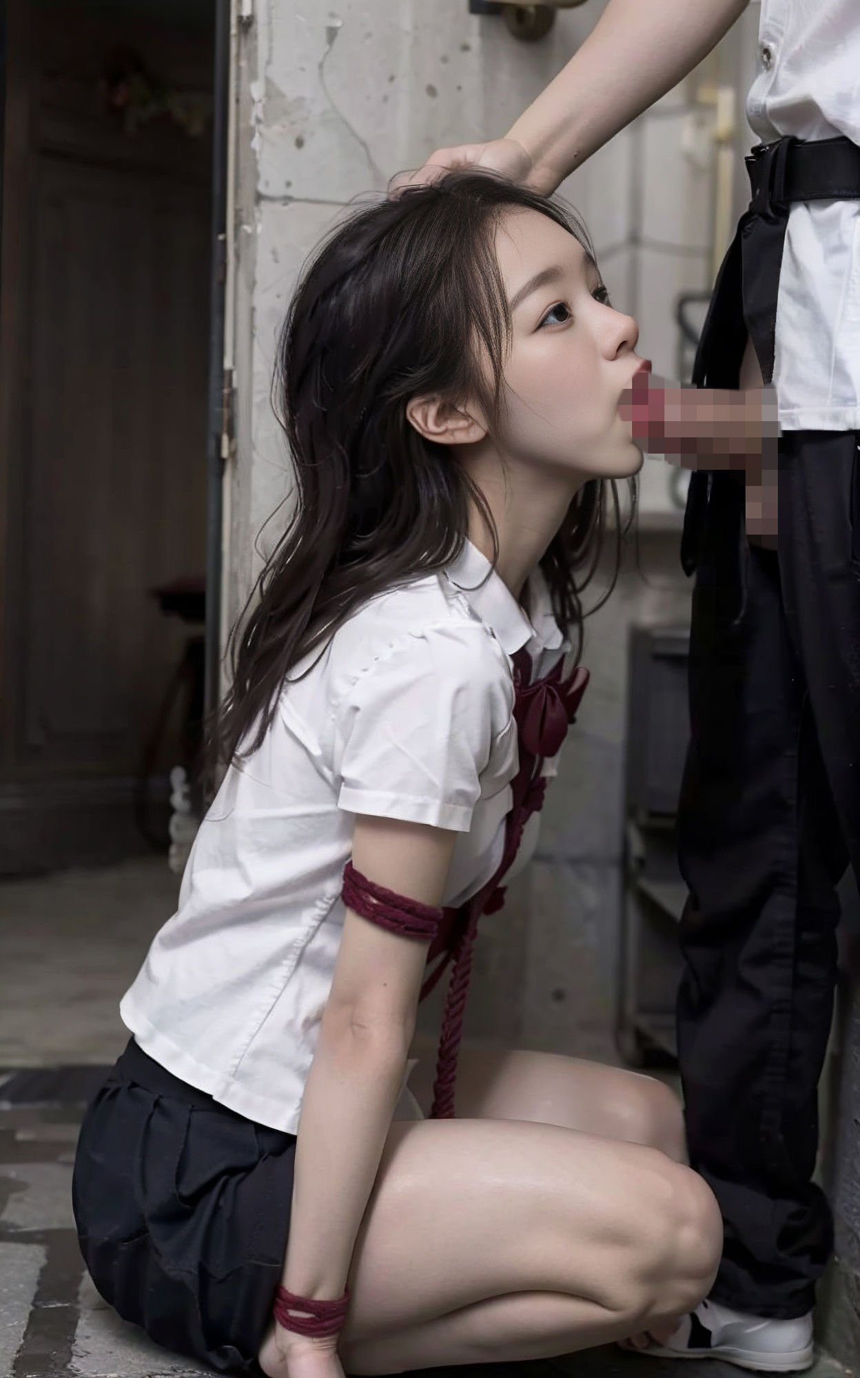 制服美少女を束縛する