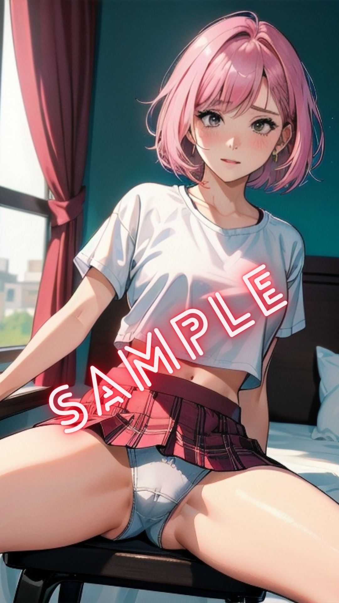 ピンク髪ボブヘアー彼女詰め合わせ