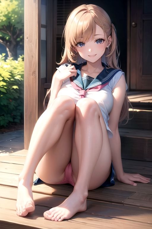 女子校生のいろんなパンツやワレメ【イラスト版】