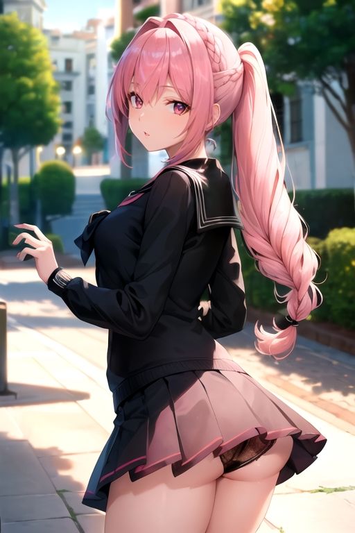 女子校生のいろんなパンツやワレメ【イラスト版】