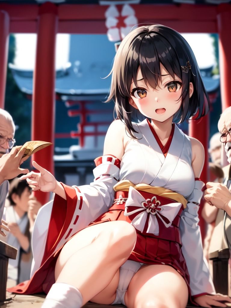 犯●れた巫女少女