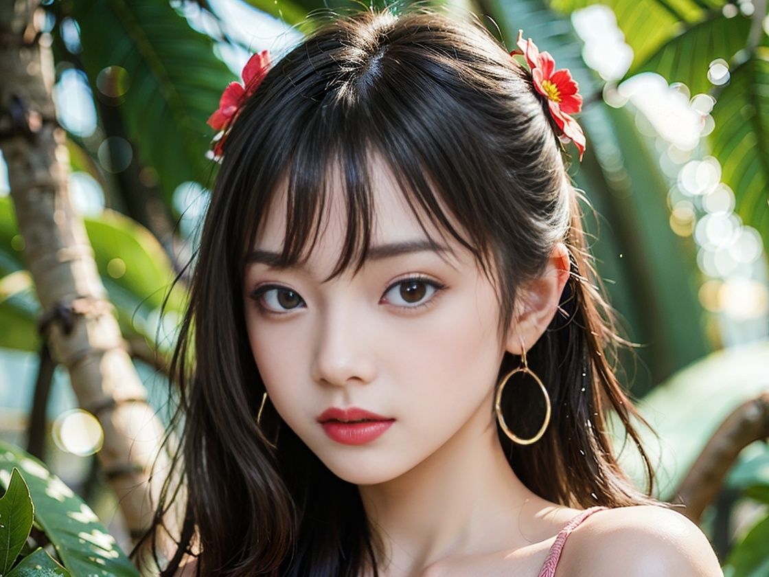 グラビア超絶AI美女! 砂浜のAIグラドル美女伝説