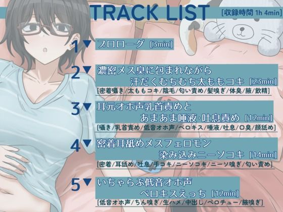 引きこもりダウナー系彼女のあまあま濃厚メス臭オナサポと密着低音オホ声えっち