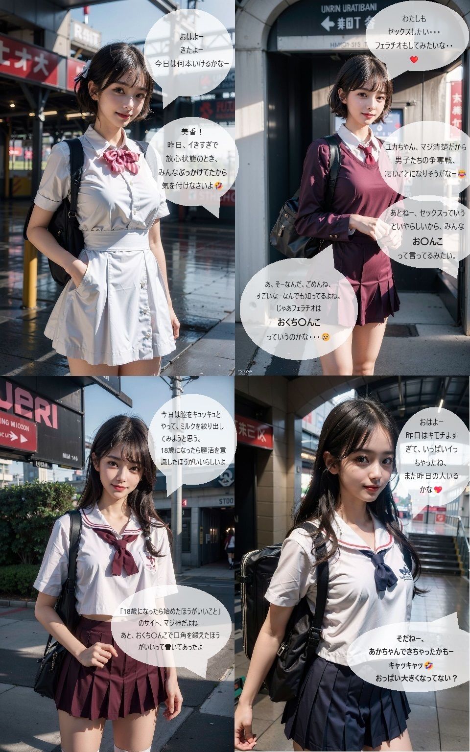 女子校生のセックス事情 【朝活お〇んこトレイン編】