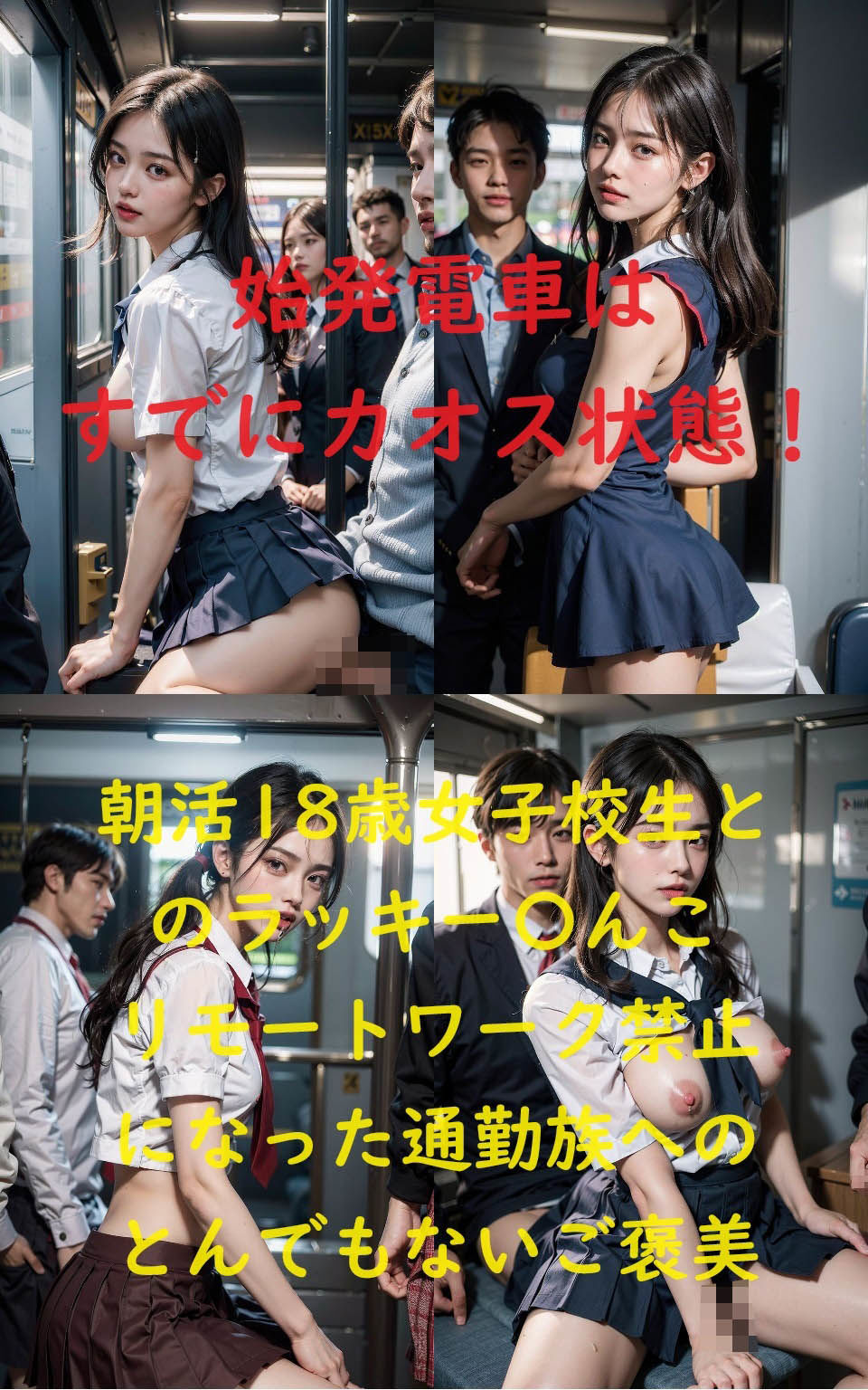女子校生のセックス事情 【朝活お〇んこトレイン編】
