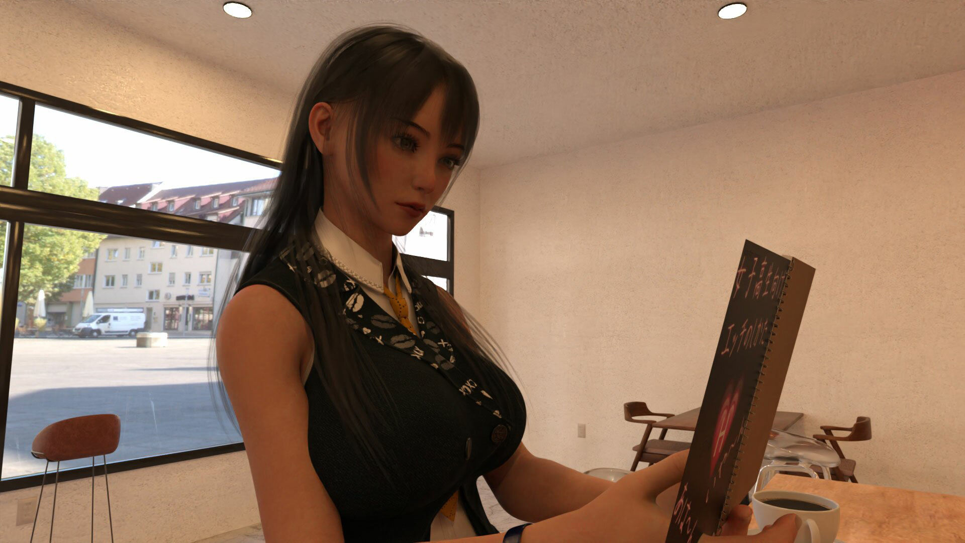 【△100】二階堂沙耶、憧れの先生と来週、念願の初エッチ予定。そこで事前学習する#03『友梨に借りたSEXマニュアル本「ハメ撮りについて」』