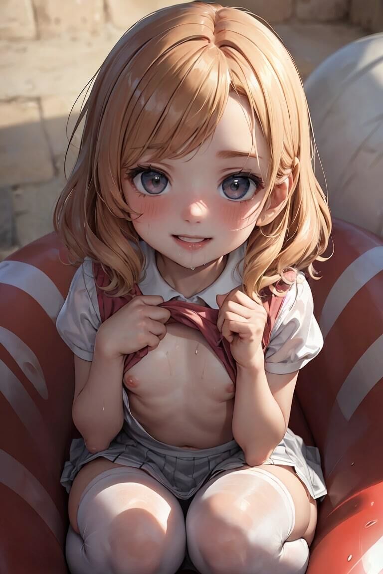 妹制服たくし上げ