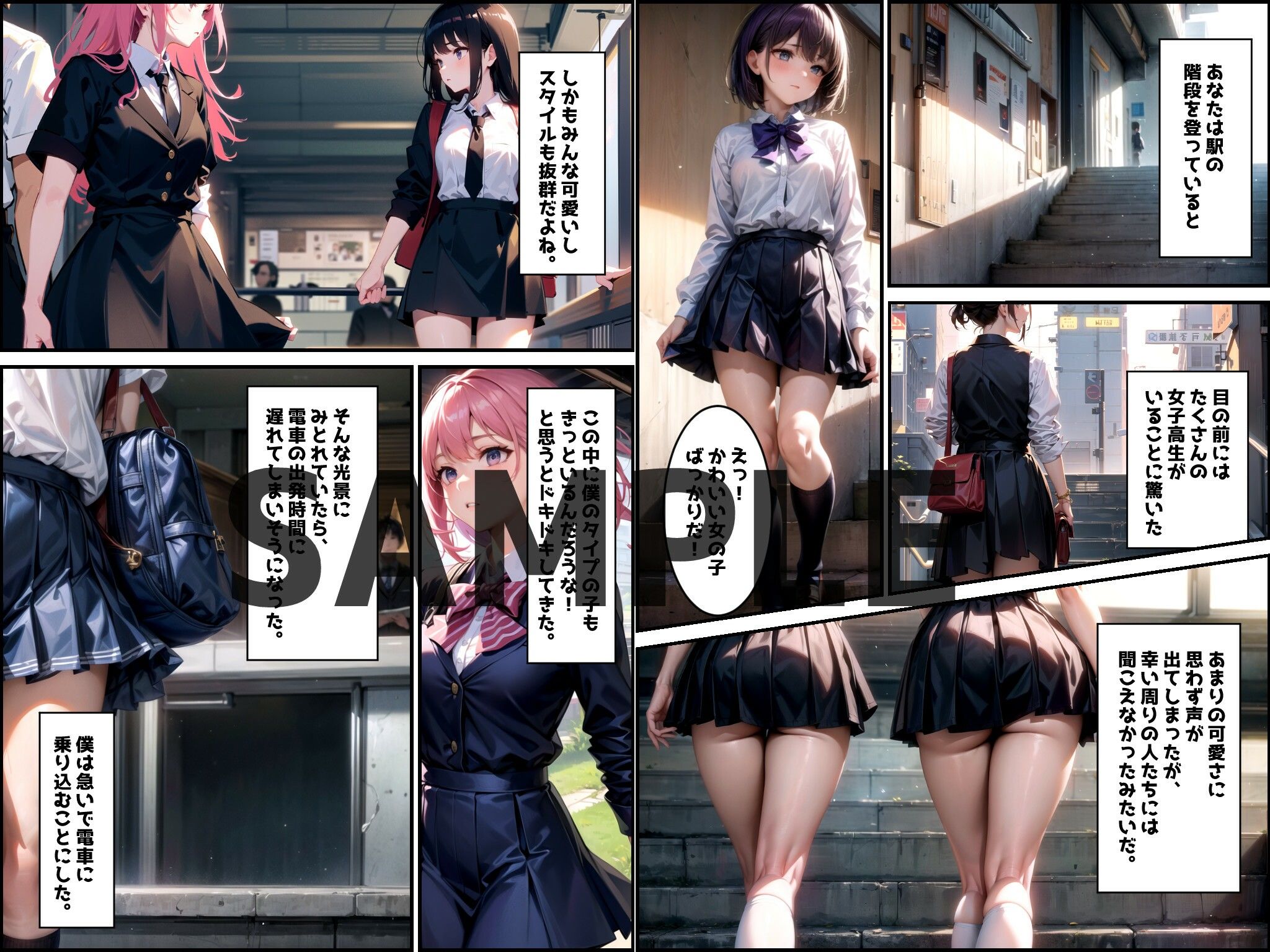 育ち盛りな女子校生とえっちな通学時間
