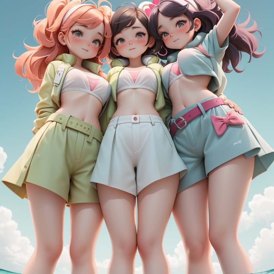 ふとももと短パンの隙間4