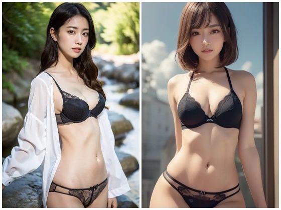 AI写真集グラビア18美人の下着姿300P:美学の未来は新時代の魅力