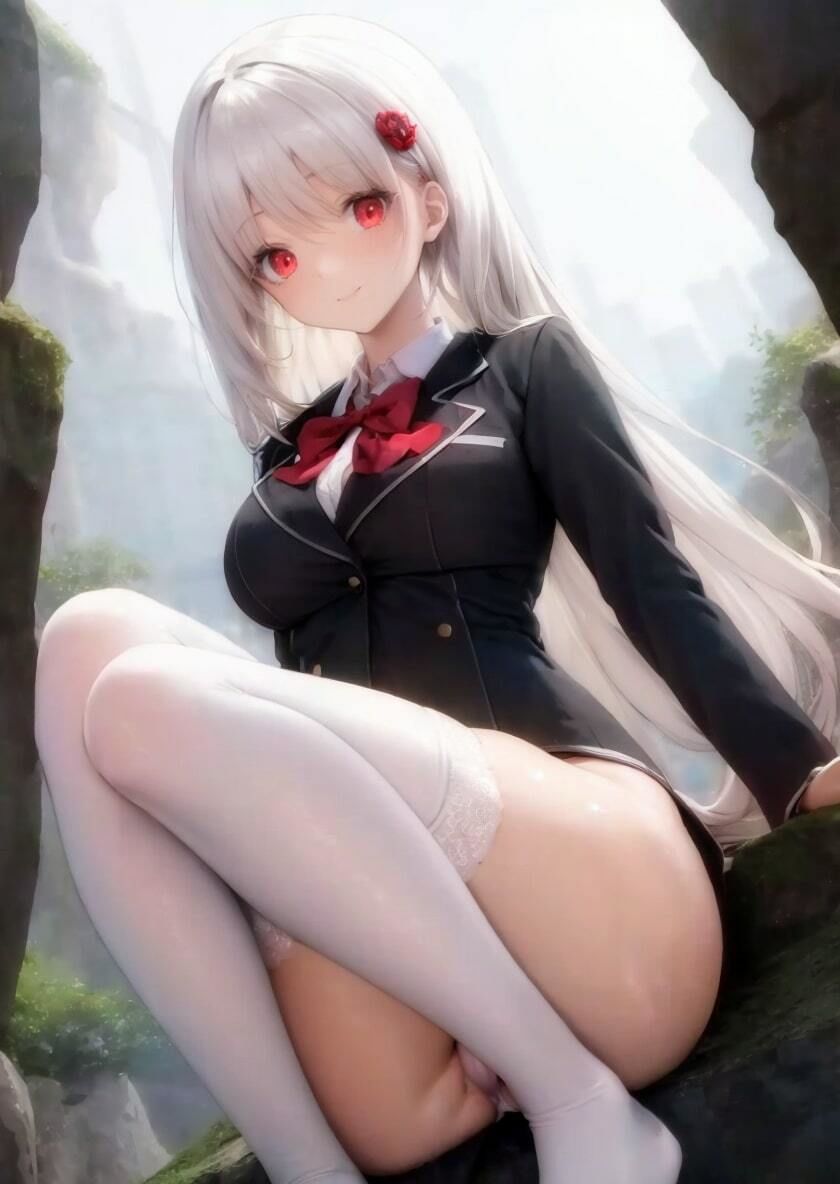 触手に好き放題犯●れる美少女JK -VOL2 白髪美女ver- 〜アヘ顔しまくってビクビクイきまくり〜