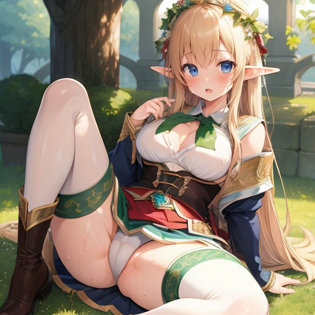 ファンタジー制服風エルフさん