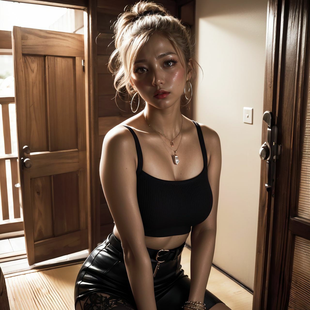 黒ギャルx搾乳x拘束