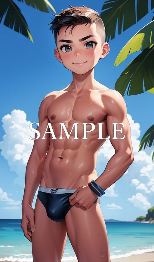 筋肉少年水着イラスト集