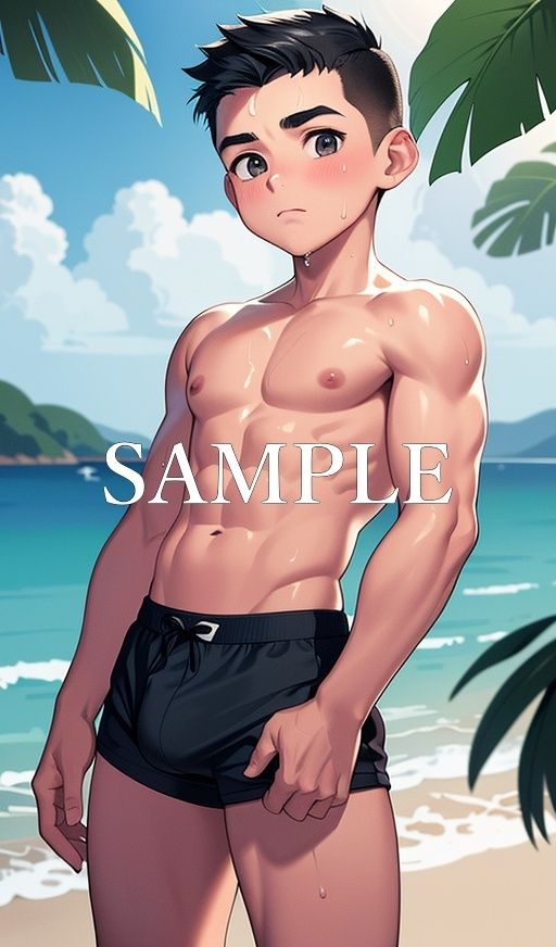 筋肉少年水着イラスト集