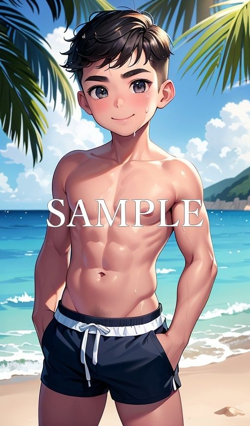 筋肉少年水着イラスト集