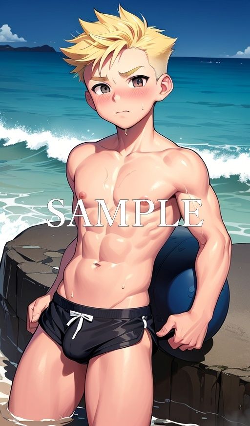 筋肉少年水着イラスト集