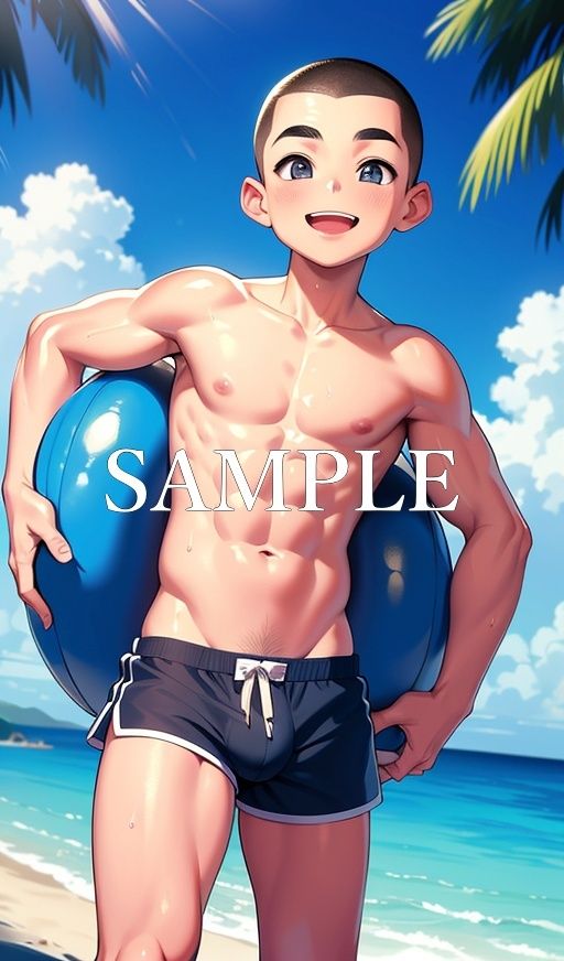 筋肉少年水着イラスト集