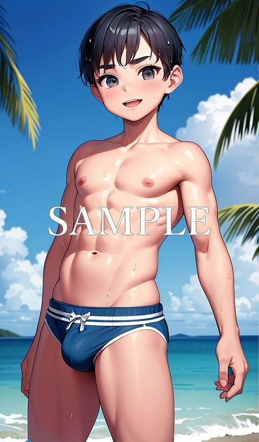 筋肉少年水着イラスト集