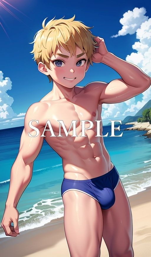 筋肉少年水着イラスト集