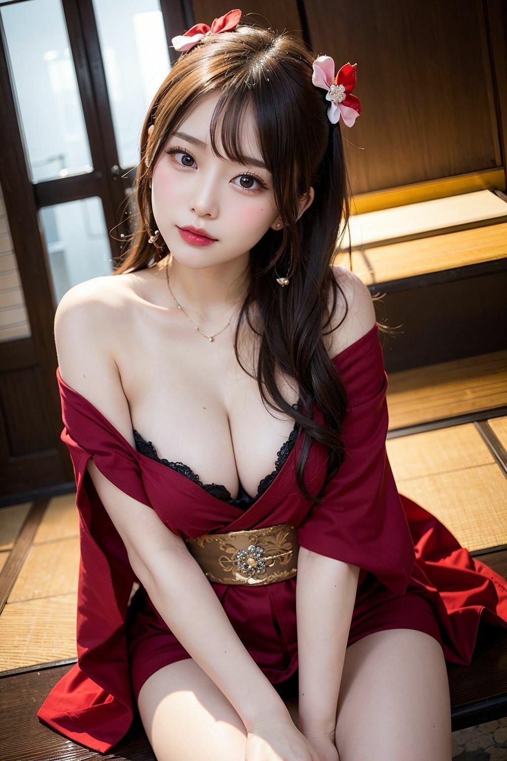 たわわな花魁パラダイス〜私と一晩過ごしましょう？〜【AIグラビアCG集Vol.07】