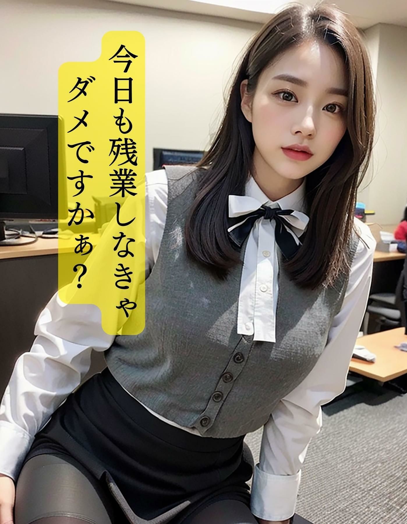 「これって残業代出るんですかぁ？」オフィスで無理矢理上司に…と思いきや私が一番ノリノリでした