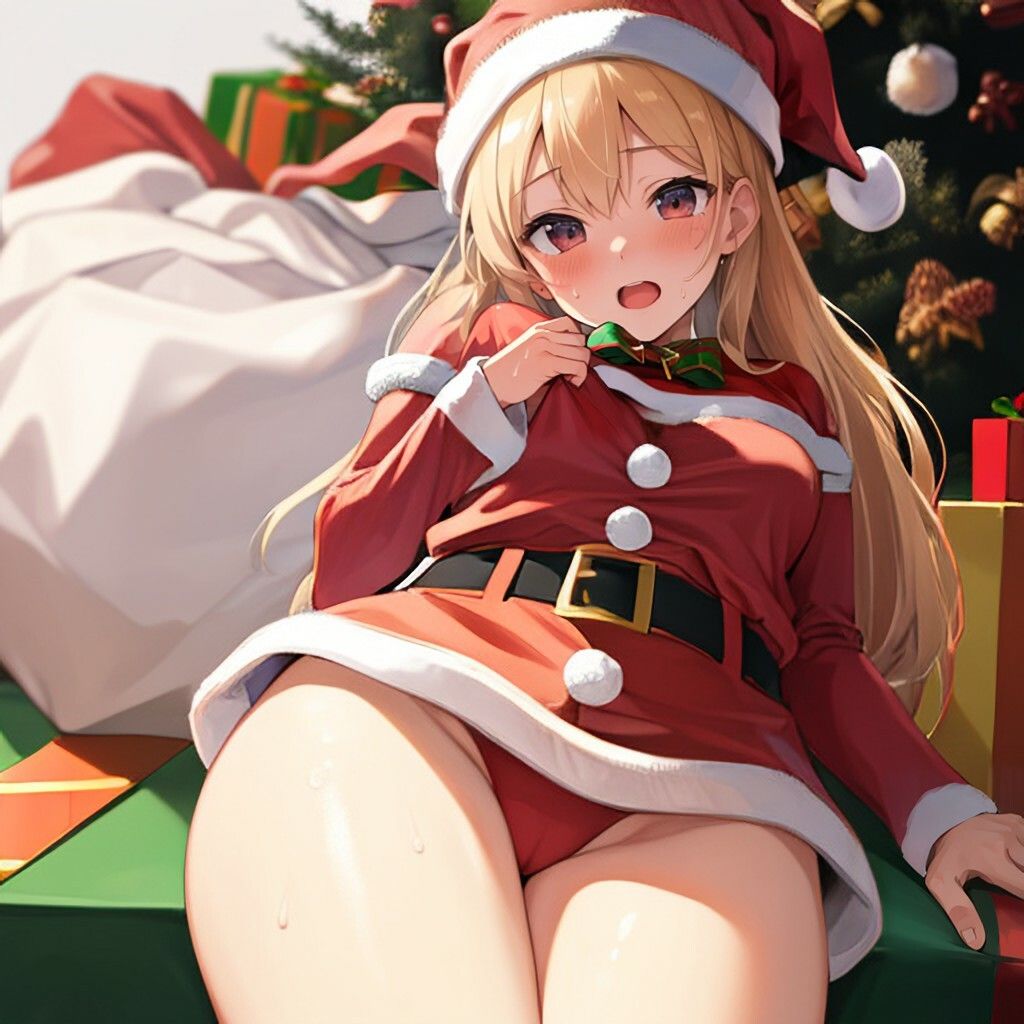 サンタ風美少女さん