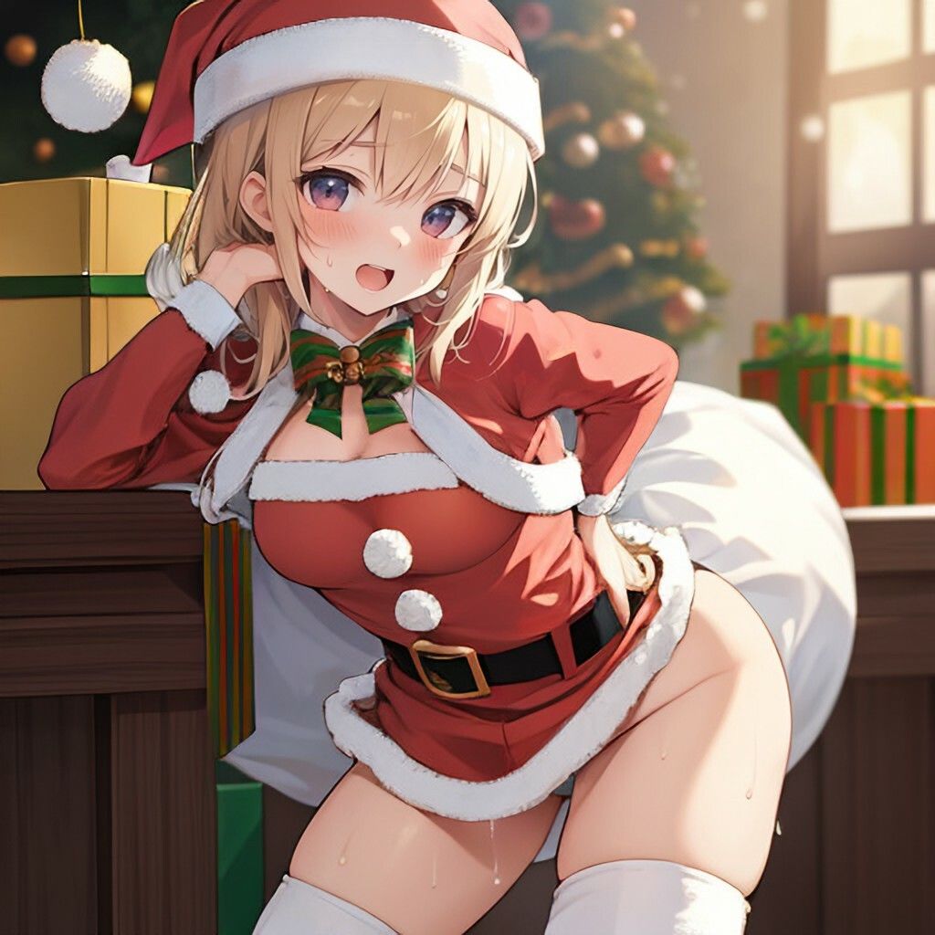 サンタ風美少女さん