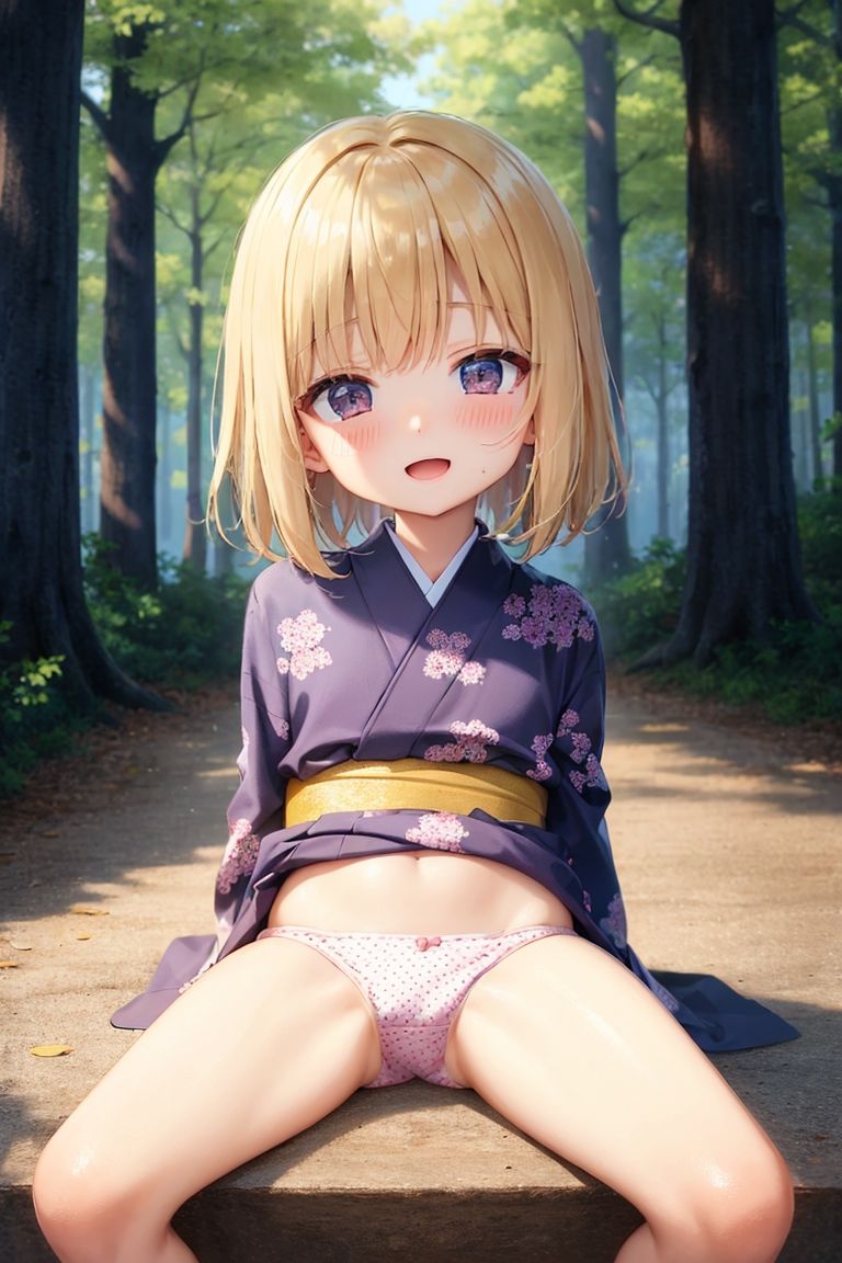 和服ロリ少女に誘われて【浴衣・着物・和装】