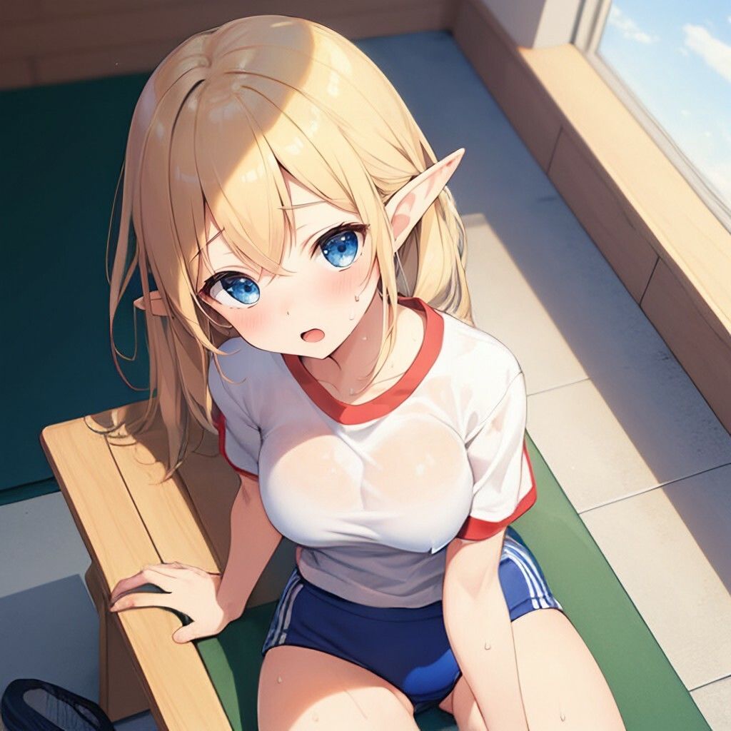 体操着風エルフさん