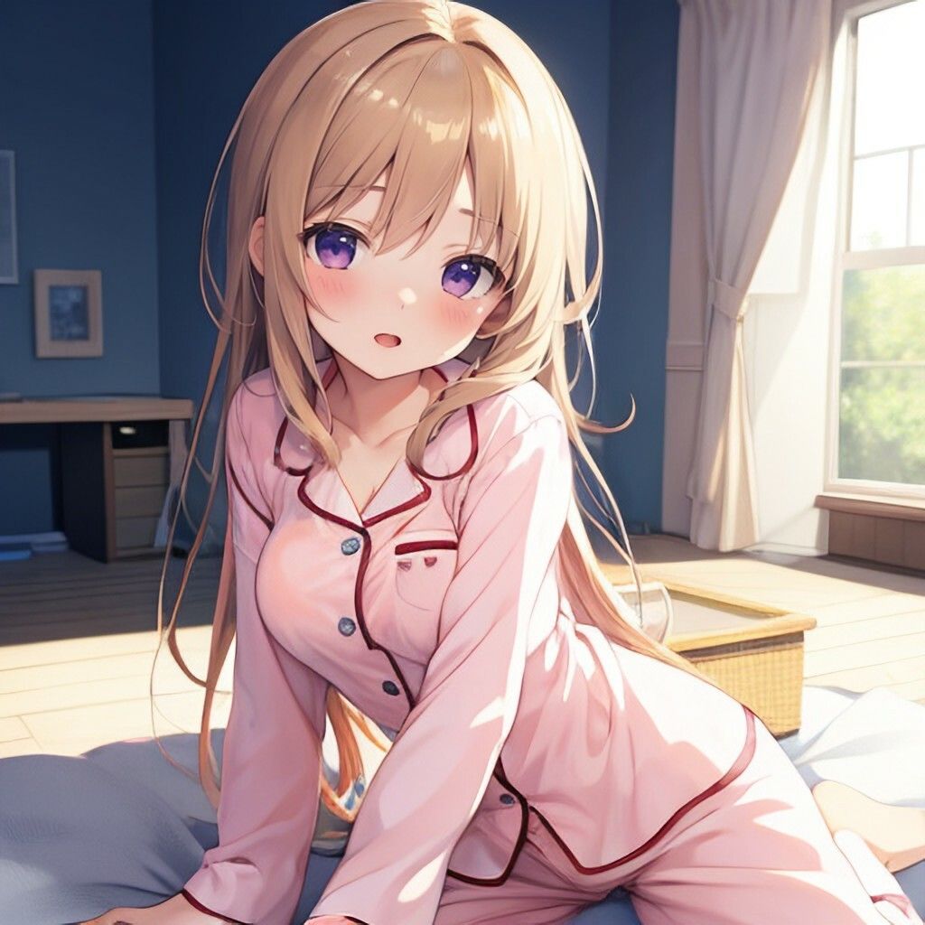 パジャマ風美少女さん