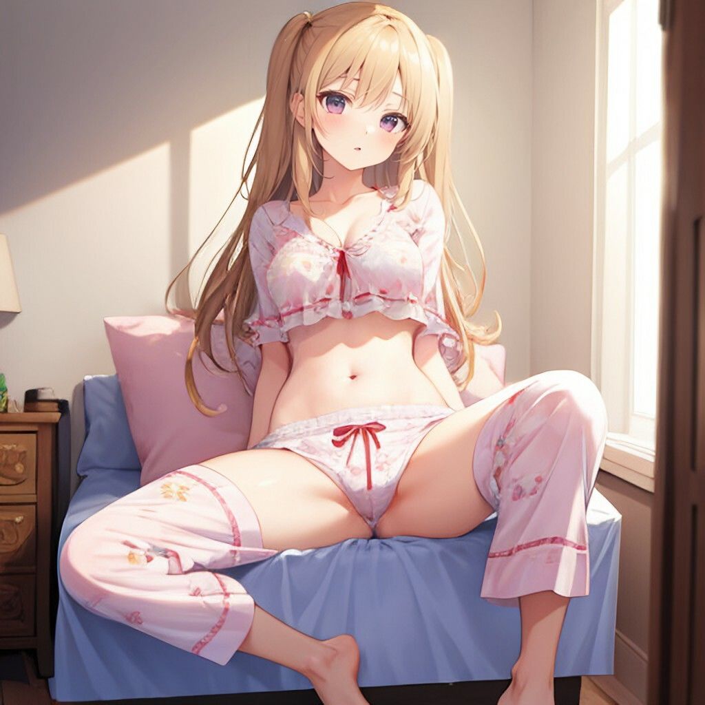 パジャマ風美少女さん