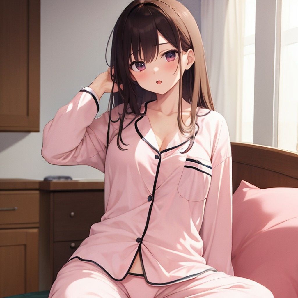 パジャマ風美少女さん