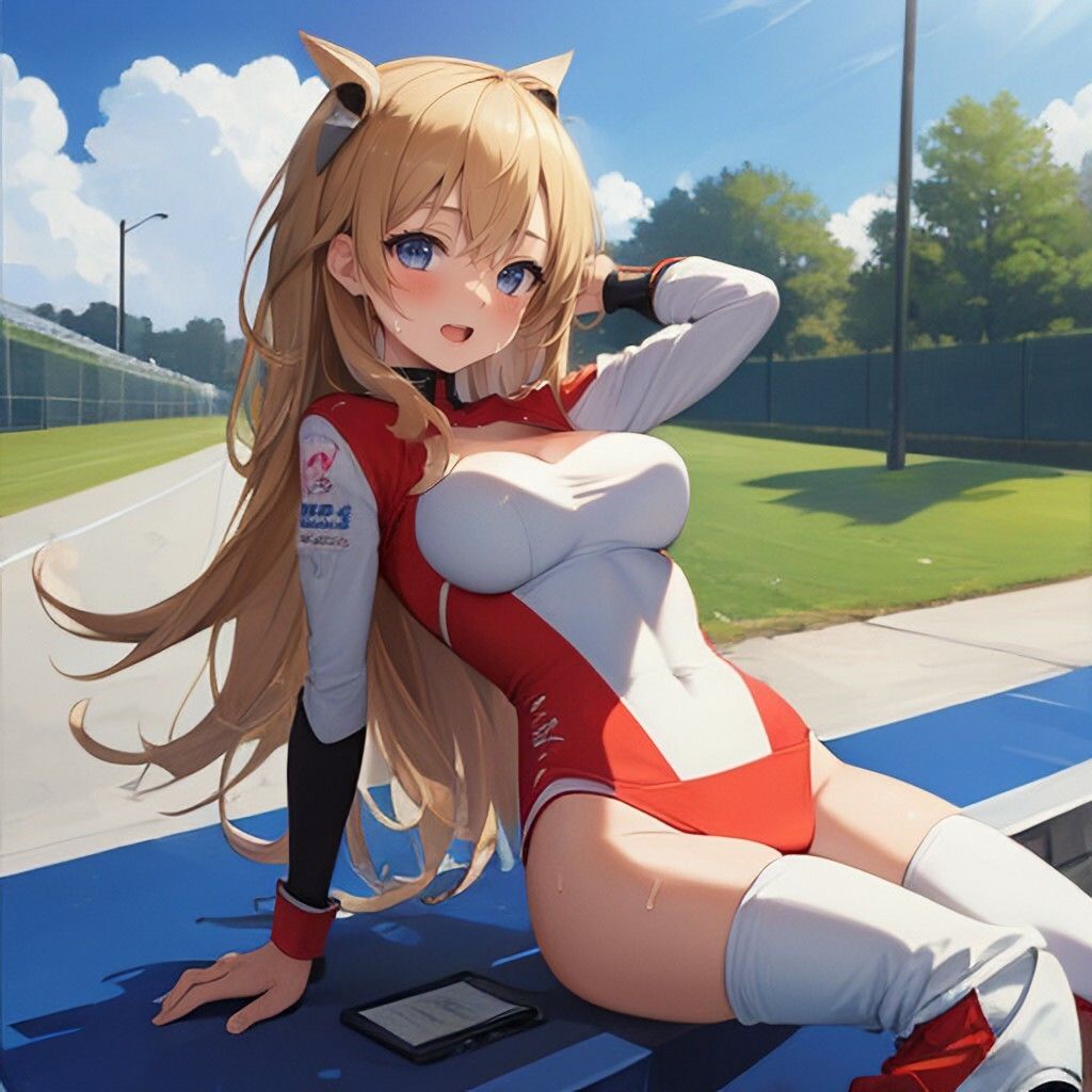 レースクイーン風美少女さん