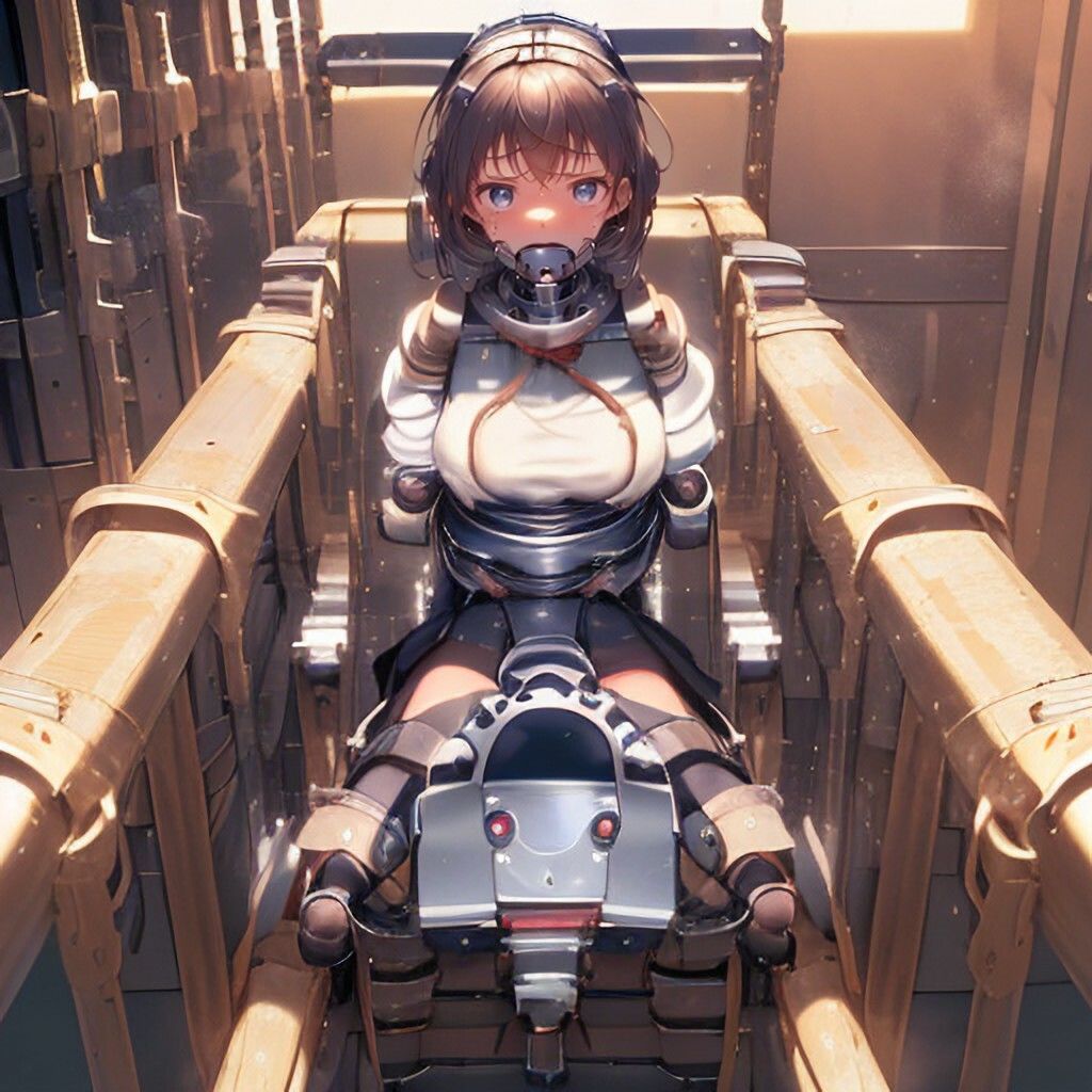 機械拘束な美少女さん