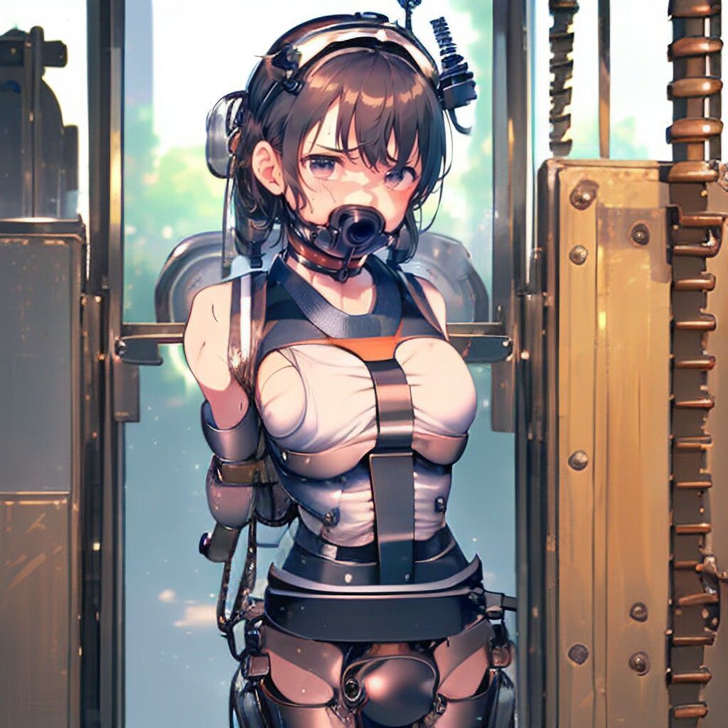 機械拘束な美少女さん