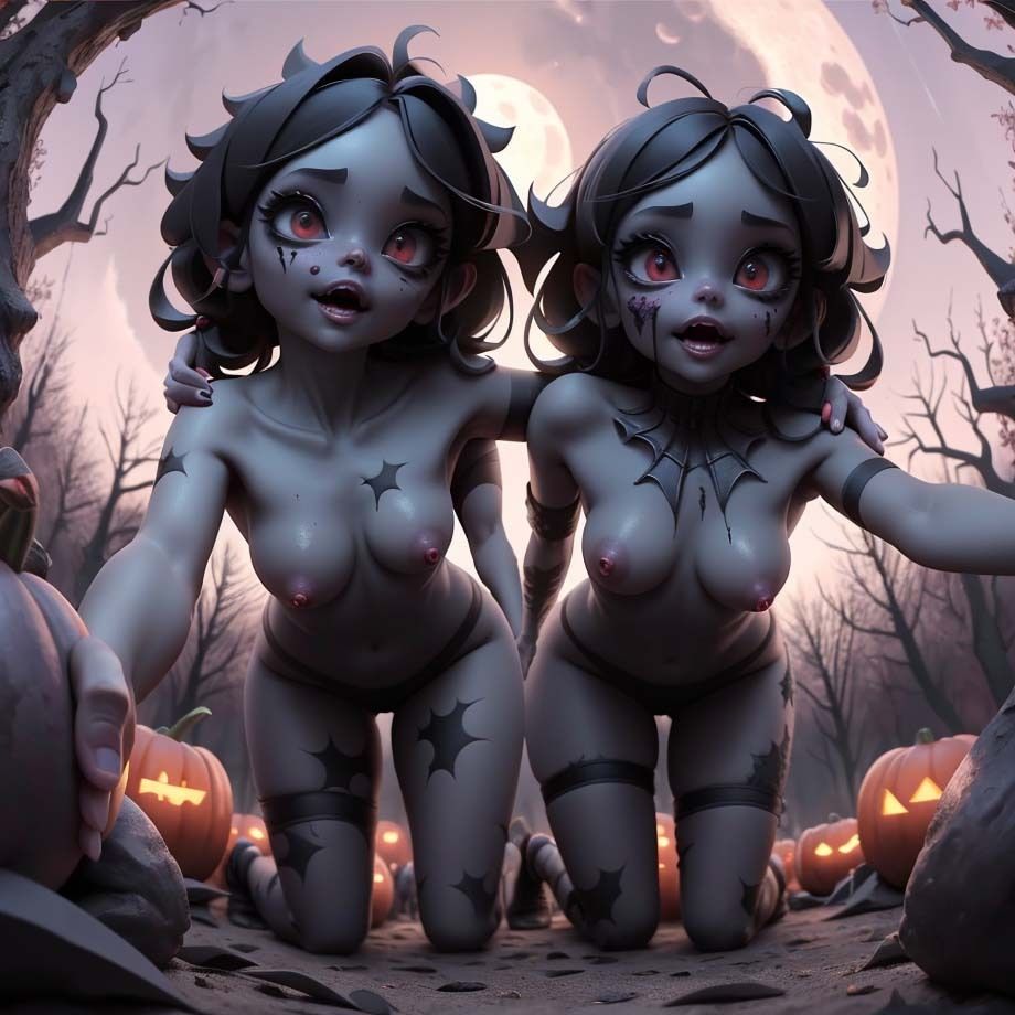 仮装ゾンビ少女