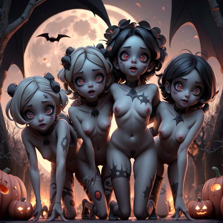 仮装ゾンビ少女