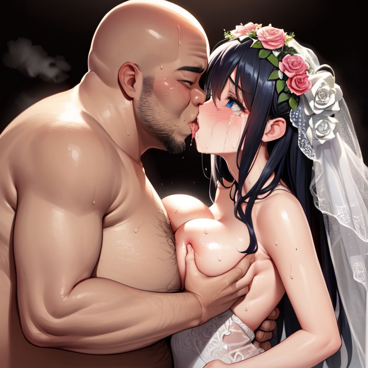 結婚式前日におっさんに寝取られる花嫁【142枚・2編構成】